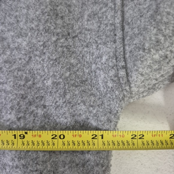 MNG by Mango Sweatshirt Womens XS Gray Crewneck Cropped Boxy Boho Pullover - Picture 6 of 8